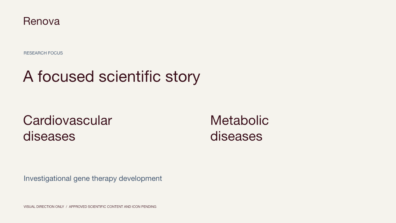 Renova research focus concept slide